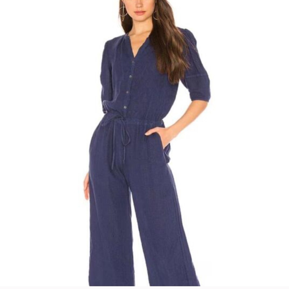 Velvet by Graham & Spencer Izabelle Woven Linen Jumpsuit